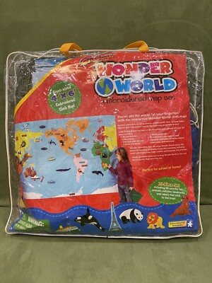 GeoSafari Educational World Map w/Pieces Classroom Or Homeschool Learn Geography