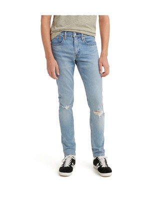 

LEVIS Мужские синие зауженные джинсы скинни из эластичного денима, Синий, 845580088