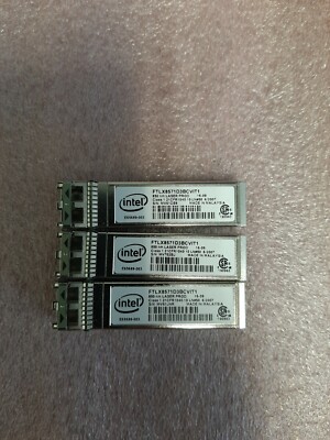 (3x) Intel FTLX8571D3BCVIT1 10GBase-SR Multi-Mode 850NM Transceiver E65689-003