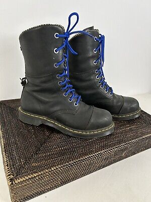 dr martens steel toe industrial black slip resist work shoes boots f2413 men 12 314980425922