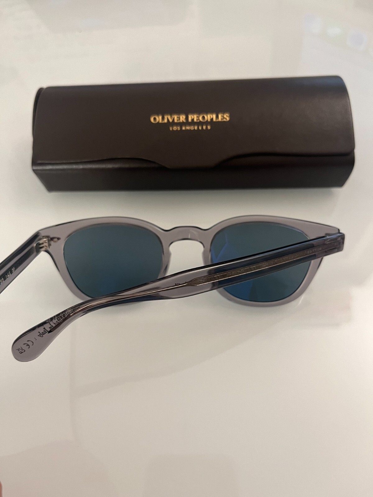 Pre-owned Oliver Peoples Sheldrake Sun Msrp$506 Indigo Photochromic Robert Downey Jr. Fav