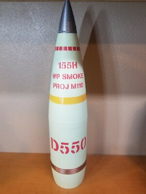 3D Printed 155mm D550 Smoke M110 Finish -   Howitzer Shell Whiskey Stash! FAKE