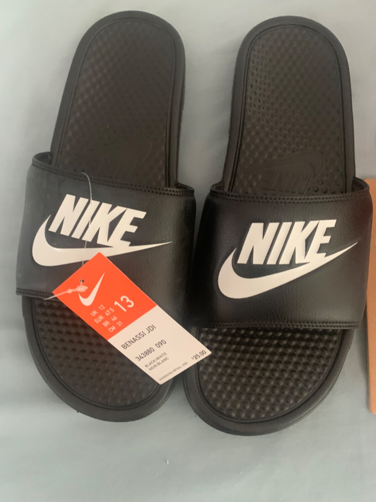 ◆Nike◆ Benassi JDI Men's Slides Nike Men's Benassi Just Do It Slide Sandal - Walmart.com
