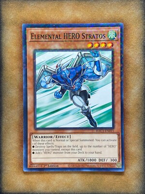 Yugioh Elemental HERO Stratos HAC1-EN015 Duel Terminal Common 1st Ed NM
