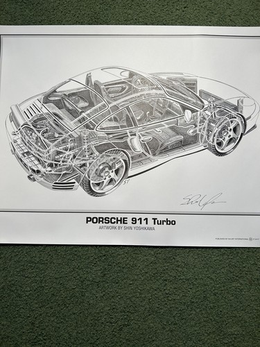 Porsche - GC-738 914/930turbo限定版画サイン有額装済作家平右ヱ門 Porsche - GC-738 914/930turbo限定版画 直筆サイン額装○作家
