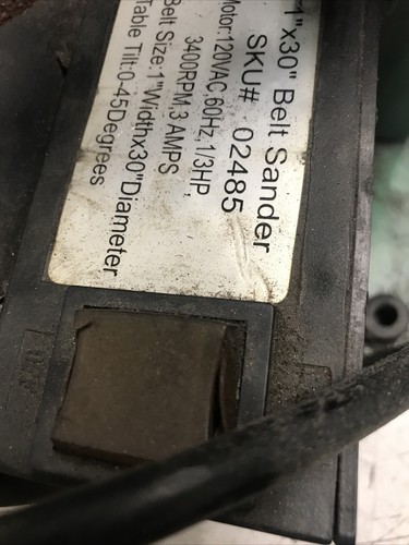 Central Machinery 1&rdquo; x 30&rdquo; Belt Sander SKU# 02485