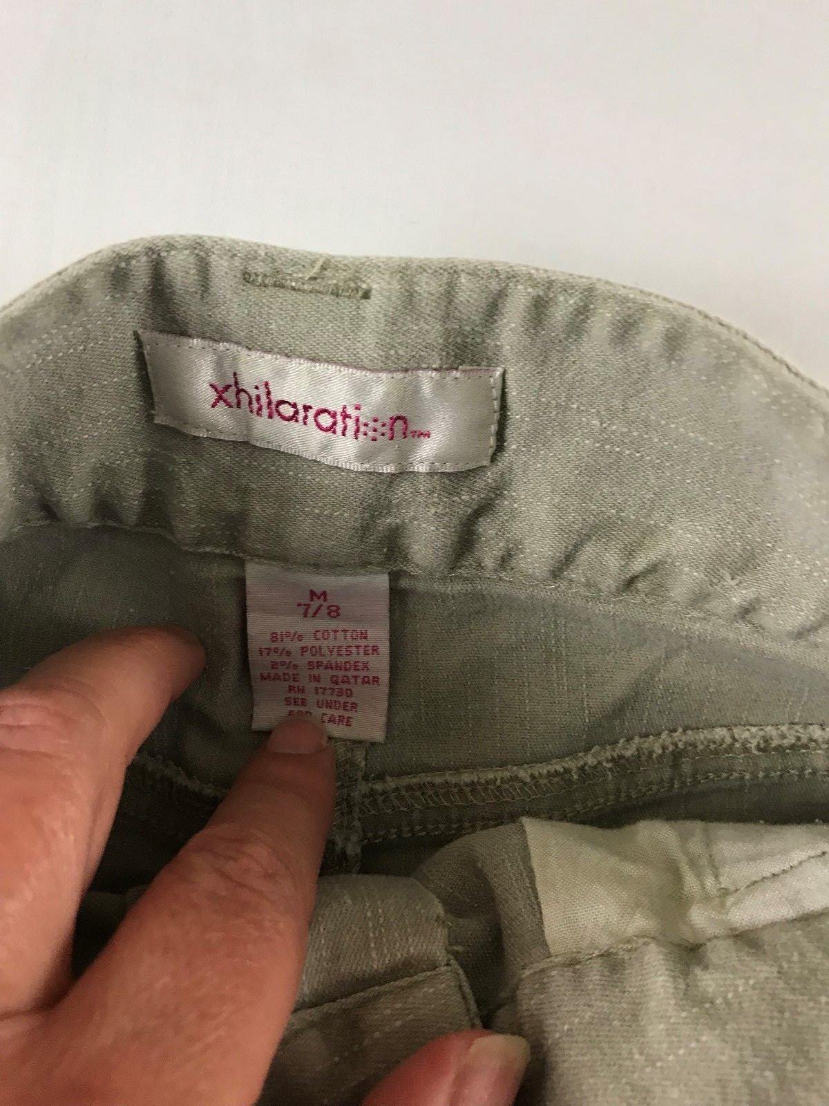 Xhilaration Girls Khaki Skirt With Tie Belt Size M 7-8