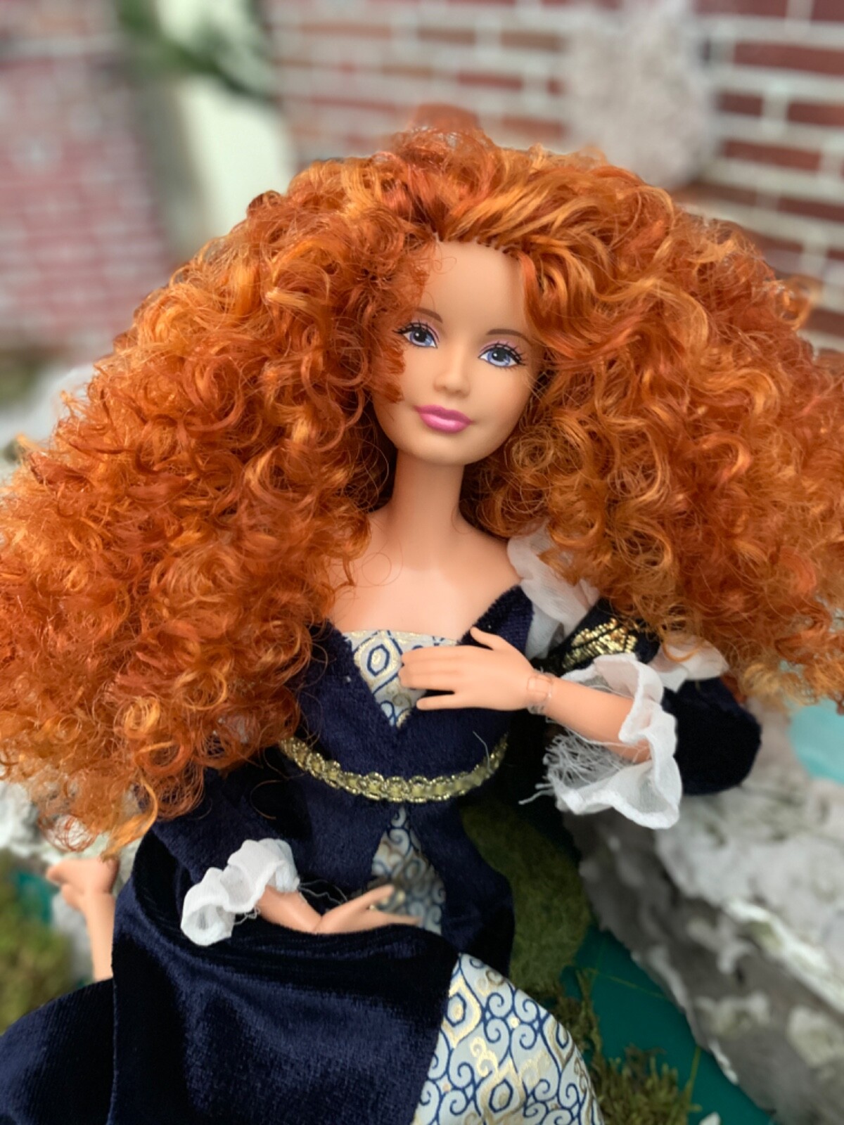 OOAK Custom Reroot Made to Move Barbie Skipper doll in copper and red curls READ