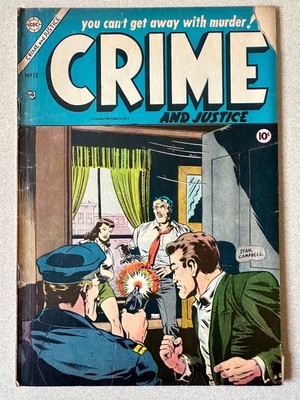 Crime and Justice #18 1954 1.8 GD- Pre-Code Crime Pulp Noir EC Comics