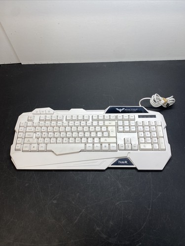 Gaming Keyboard Magic Eagle Havit Rainbow Backlit Model HV-KB558CM White