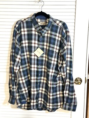 Mine VTG Men Flannel Shirt London Milan New York Plaid XL NWT