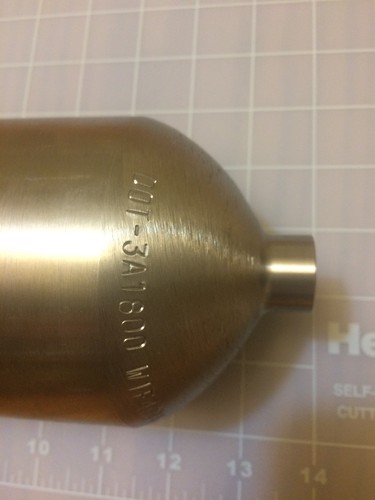 Sample Cylinder, 304 Stainless Steel double ended Female  1/4” Pipe fittings.
