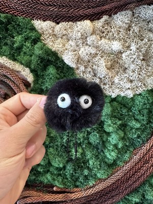 Makkuro Kurosuke Keychain | Spirited Away Studio Ghibli Kawaii Gift | 2 