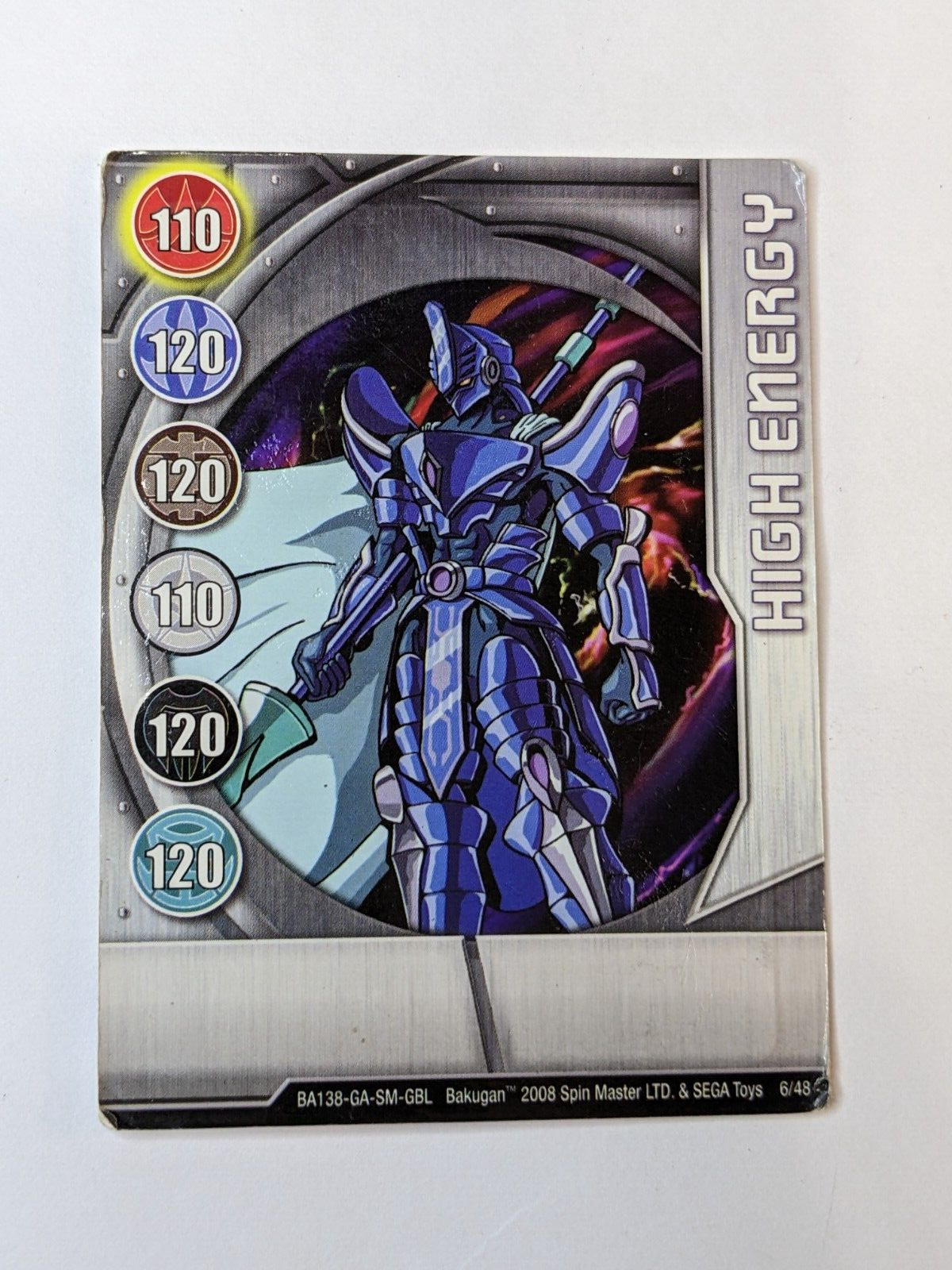High Energy 6/48 BA138-GA-SM-GBL Bakugan Battle Brawlers High Energy 6/48 BA138-GA-SM-GBL Bakugan Battle Brawlers