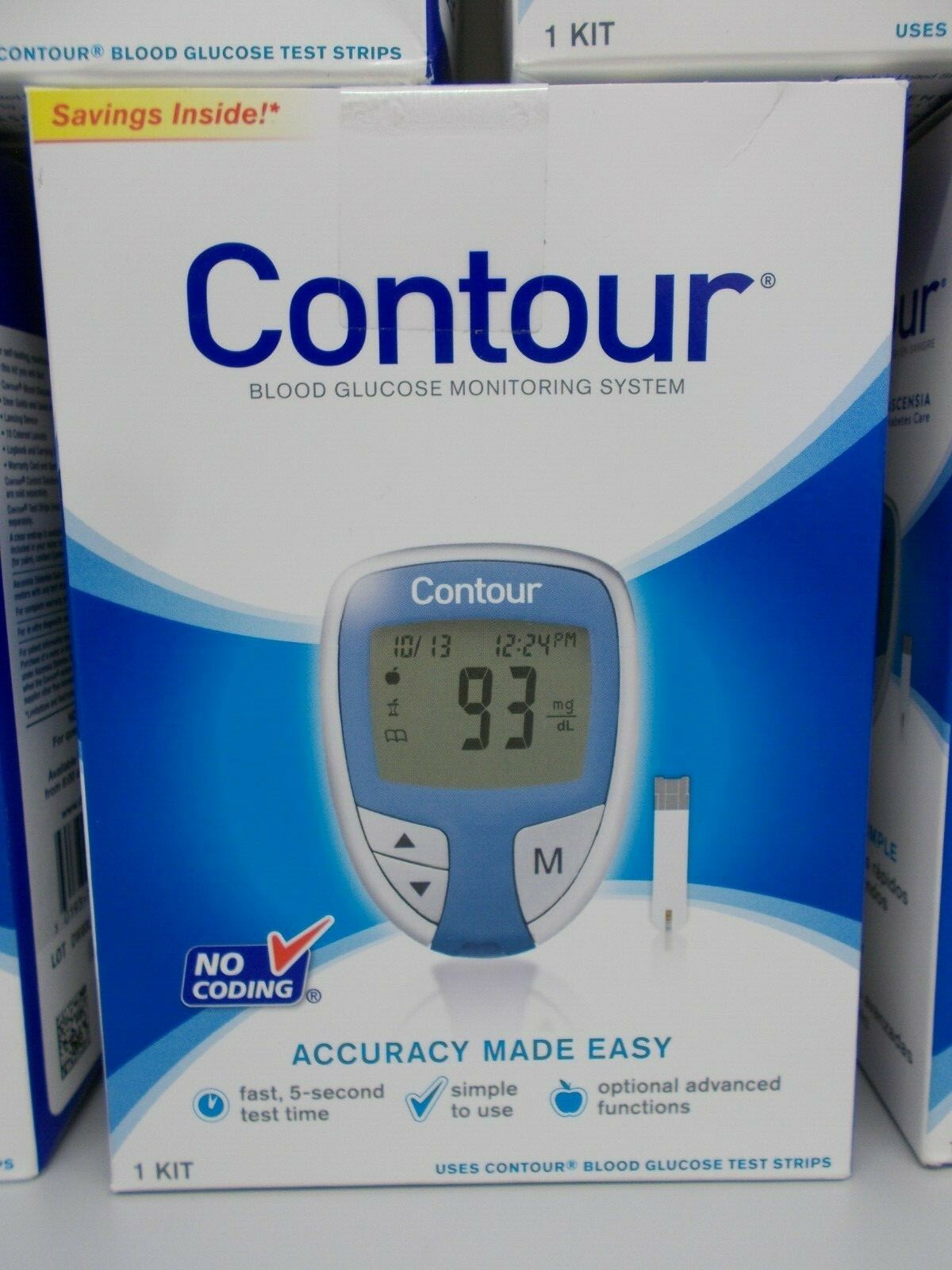 LOT OF 5 Ascensia Contour Blood Glucose Monitoring System Diabetes Meters