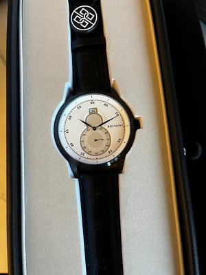 Bolvaint - Men's Watch - Mallory Blanc 0n Onyx Black - NIB