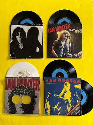 IAN HUNTER (Mott The Hoople) 45 SIZE  EP LOT * ORIGINALS