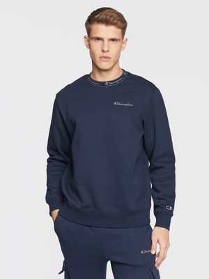 Champion Rib Neck Heavy Fleece Crewneck Men темно-синий