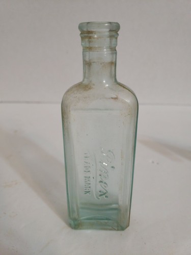 Vintage early 1900's Pinex Trade Mark Cough Syrup Glass Bottle.