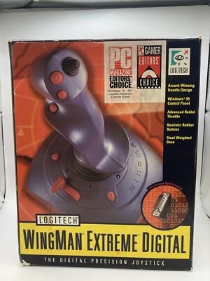Logitech WingMan Extreme Digital Joystick PC Windows 95 15 Pin untested 