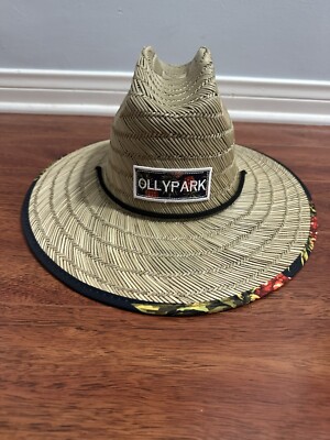 OLLY PARK Lifeguard Straw Sun Summer HAT UPF50 Size L New Without Tags