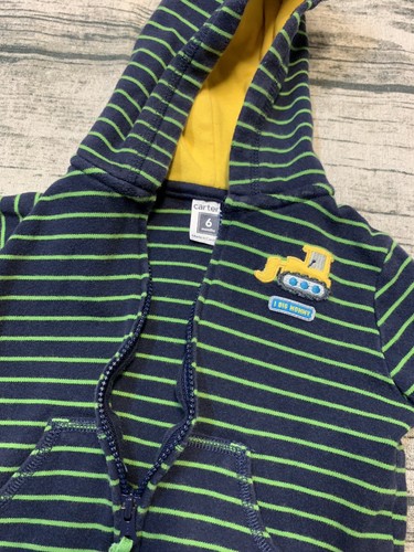 Carters Blue and Green Tractor Jacket 6 Months