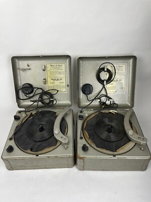 Lot of 2 : Vintage Mail-A-Voice BK-501 Magnetic Disc Recorder