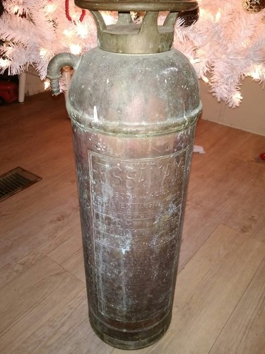 Vintage essanay fire extinguisher