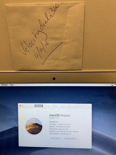 Mid 2013 MacBook Air 13 i7 512gb SSD 8gb Excellent