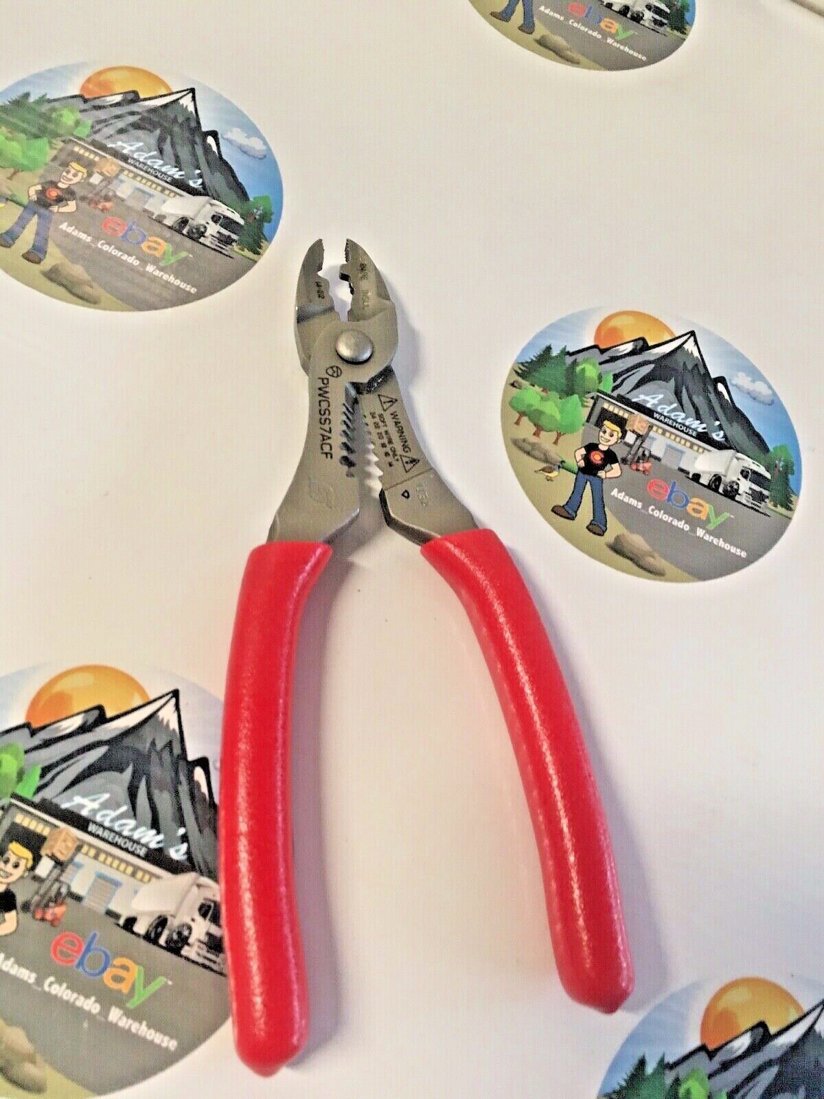 New Snapon Pwcss7acf *red* Wire Striper Crimper /cutter 7" Free