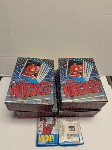 One Box 1989-90 O-Pee-Chee Hockey Wax Box 48 packs Tape