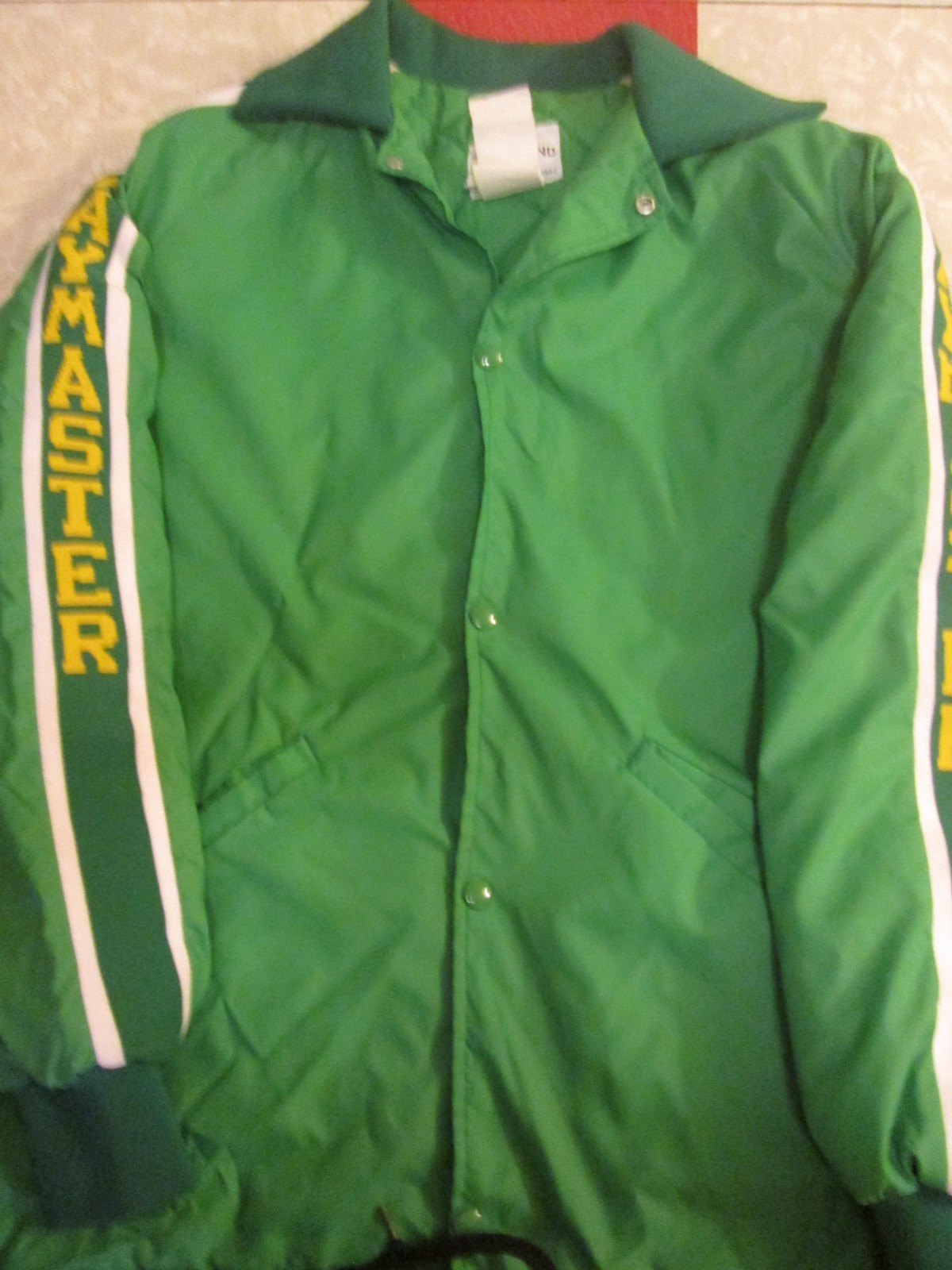 Vintage PAYMASTER Pioneer Seed Quilted Nylon Jacket Men's Large L Button Up