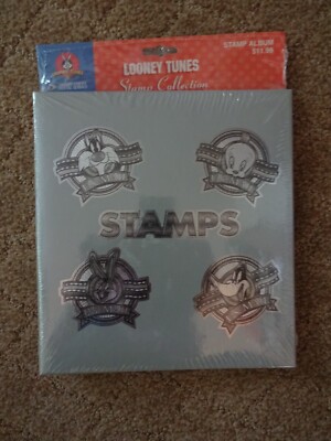 NEW USPS OFFICAL LOONEY TUNES STAMP COLLECTION ALBUM-TWEETY/BUGS/DAFFY/SYLVESTER