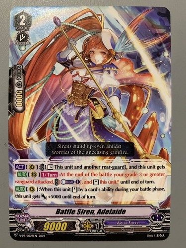 CARDFIGHT VANGUARD BATTLE SIREN ADELAIDE (AQUA FORCE GRADE 2