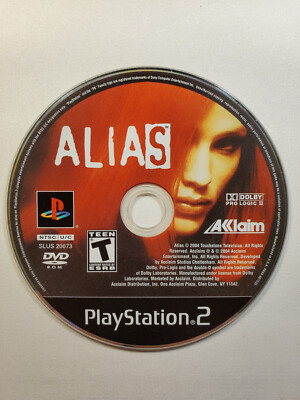 Alias - Sony Playstation 2 PS2. Disc Only. Tested, Works.