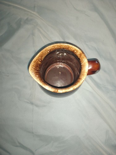 Vintage Hull Brown Drip Pottery Stoneware Pitcher Jug 7