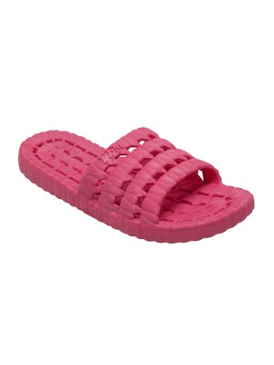 

Женские розовые сандалии TECS с дренажными отверстиями Relax Toe Platform Slip On Slide Sandals, Розовый, 8841-PK