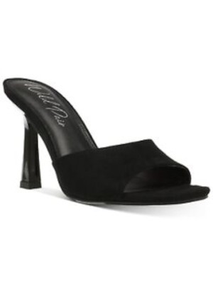 Черные женские босоножки без шнуровки на каблуке-шпильке с круглым носком Luuna WILD PAIR, размер 9,5 м