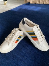 TORY BURCH Ruffle Leather Sneaker in Perfect Ivory/Balloon ...