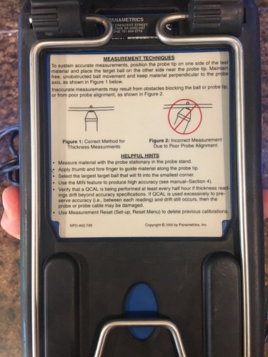 Panametrics Magna-Mike 8500 Hall Effect Thickness Gage