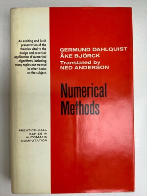 Numerical Methods by Dalquist G and Bjorck A.