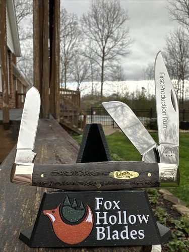 Case XX 2024 Curly Black Oak 7375 SS Large Stockman (First