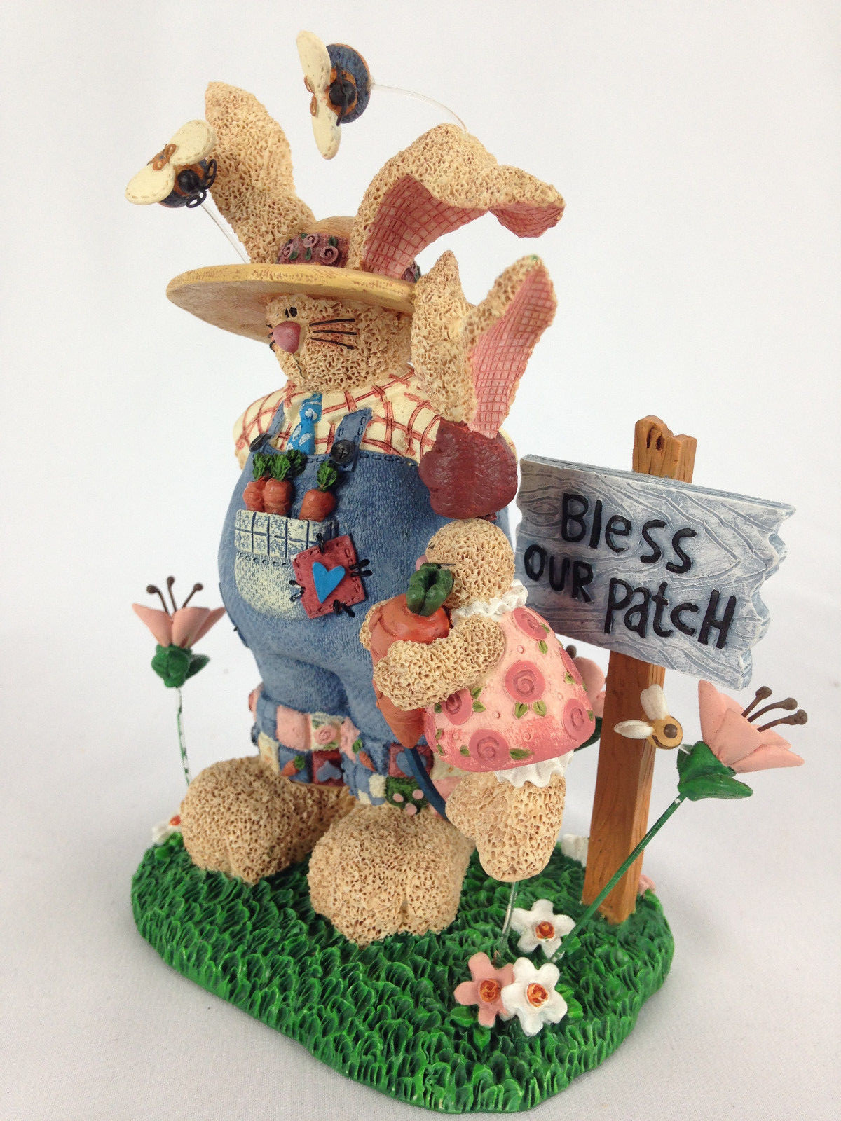 Center Street Design Collection Papa & Baby Bunny Easter Resin Detailed Figurine