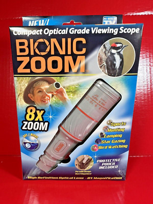 Bionic Zoom ~ Compact Optical Grade Viewing Scope 8x ZOOM ~Bird Watching ~NEW!