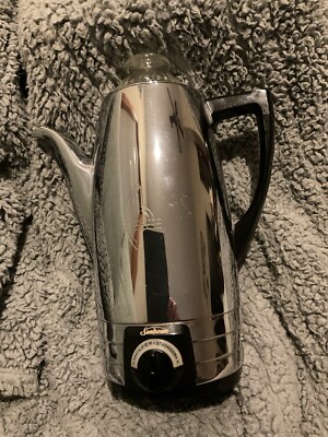 Chrome Sunbeam Automatic Percolator Electric Coffee Pot AP 8A Works