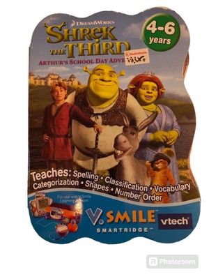 VTech V. Smile Smartridge Shrek The Third Arthur's School Day Adventure New 