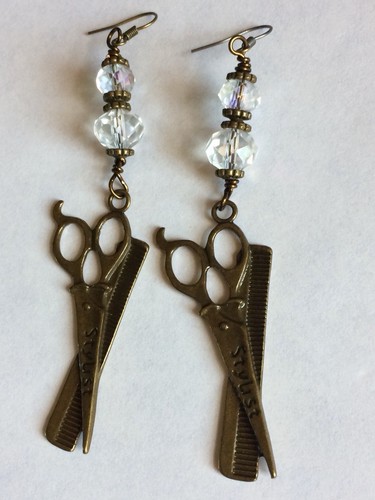 Stylist Charm Earrings With Shiny Austria Crystals