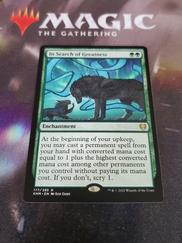 In Search of Greatness 2x FOIL KHM MTG Kaldheim Rare MINT green In Search of Greatness 2x FOIL KHM MTG Kaldheim Rare MINT green