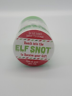 Elf Snot Gift Card Holder Christmas Gag Gift Jar Of Slime