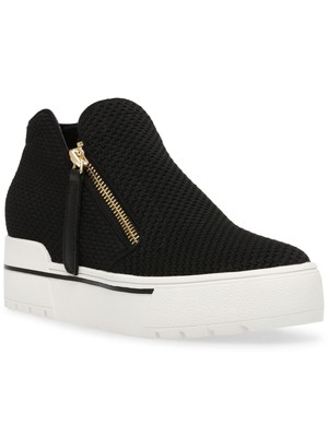 

STEVE MADDEN Женские черные вязаные спортивные кроссовки на платформе с круглым носком, 8 м, Черный, GATE01S1